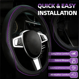 NBTEPEM close-up of microfiber leather stitching proving durable construction