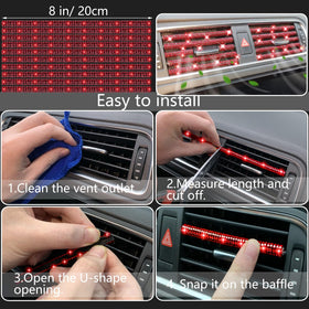 NBTEPEM vent outlet trims arranged showing consistent red crystal accenting