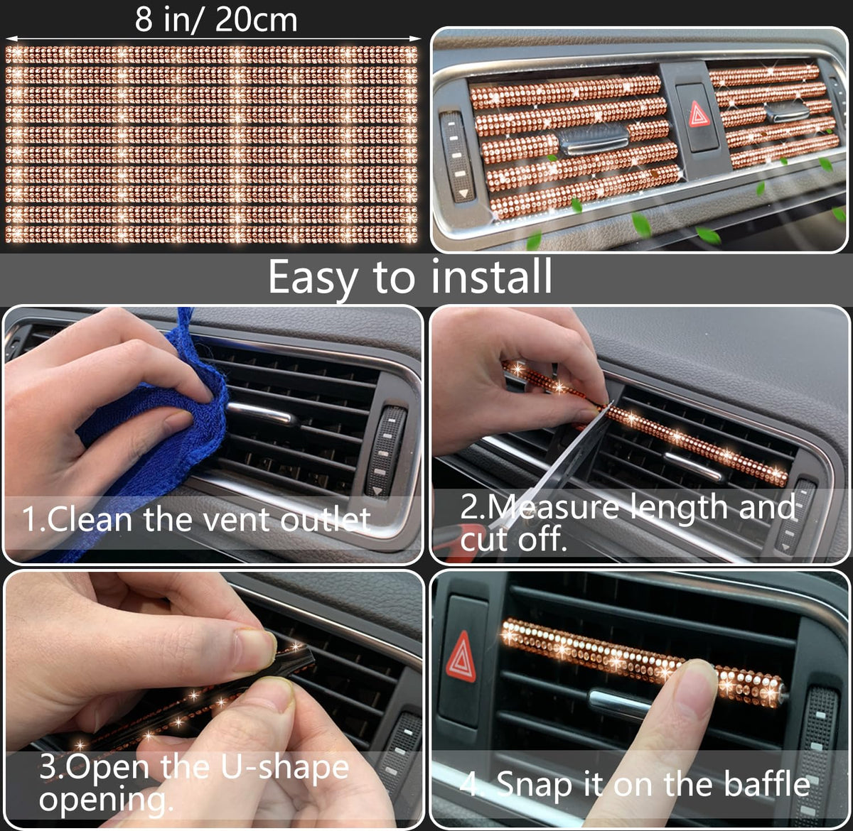 NBTEPEM vent trim collection highlighting clip-on fit and decorative airflow benefit