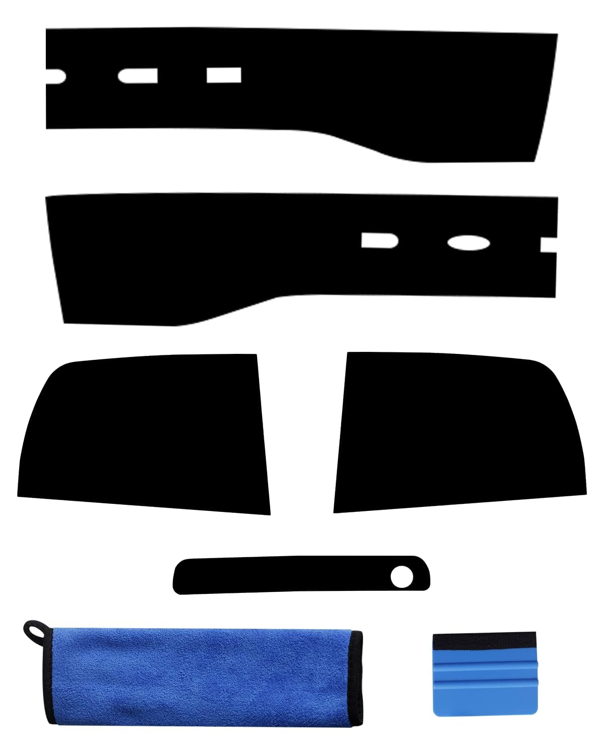 NDRUSH packaging with microfiber and squeegee showing ready-to-install convenience