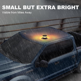 NeaLia in use at night emitting bright amber strobe for enhanced safety