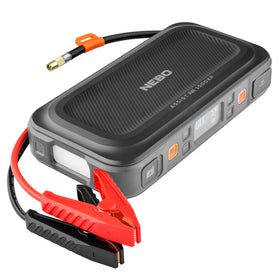 NEBO Assist Air 1500XP front view showing compact design and controls, ready for emergencies