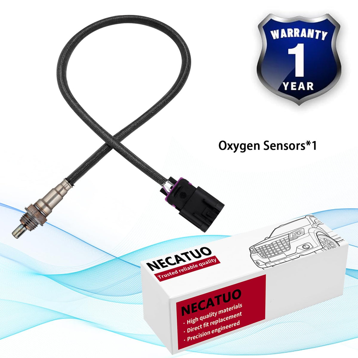 NECATUO packaging with part number label showing correct match to OEM reference numbers benefit