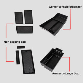 Neepiar armrest storage box open displaying extra hidden space and quick access
