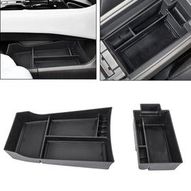 Neepiar front view center console organizer showing neat compartments and easy reach