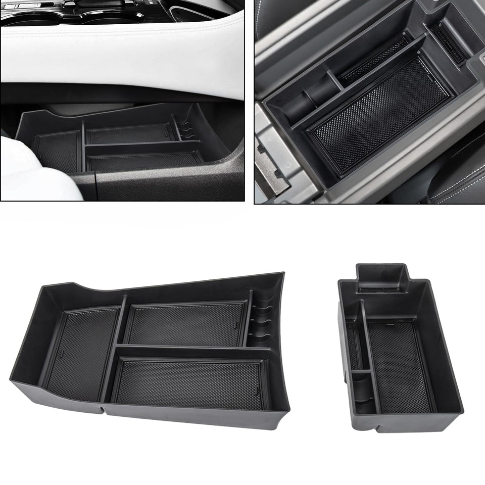 Neepiar front view center console organizer showing neat compartments and easy reach