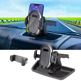 Neepiar front view of dash mount showing neat integration and improved stability