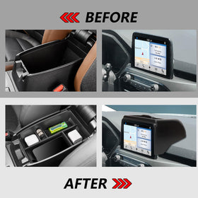 Neepiar dash tray holding a phone upright for easier navigation