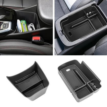 Neepiar front view installed in Chevy Trax console showing neat fit and improved access