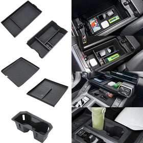 Neepiar front overview installed in RAV4 showing organized console and quick access