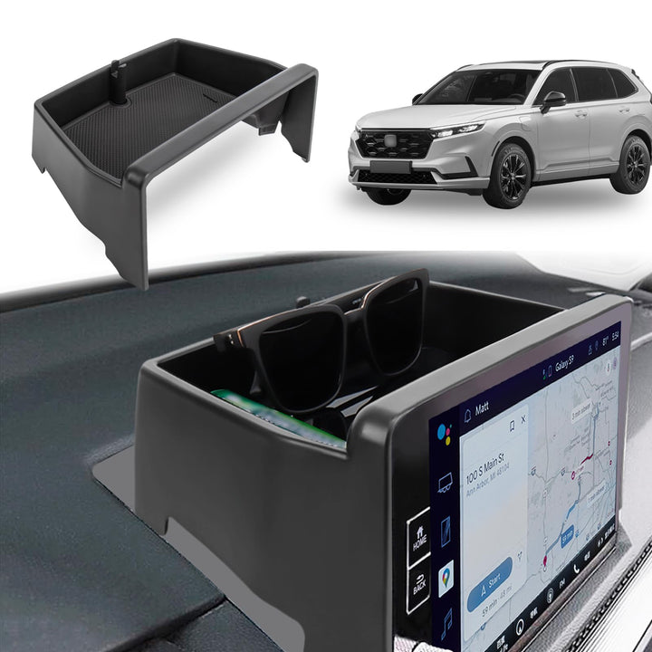 Neepiar front view of console tray showing clean fit and extra storage benefit