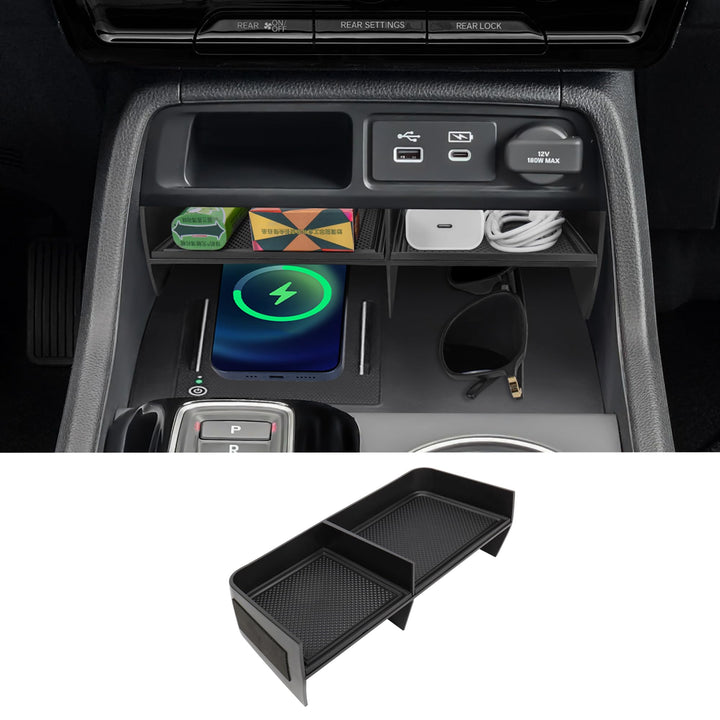 Neepiar front view showing clean console fit and improved organization