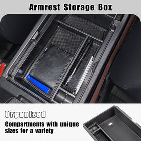 Neepiar hidden storage installed under armrest keeping valuables discreet