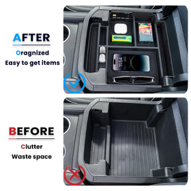 Neepiar installed in GMC Yukon console for tidy interior benefit