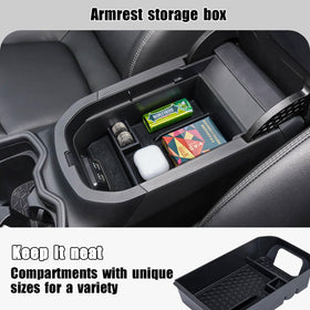 Neepiar installed in RAV4 console top view improving organization benefit