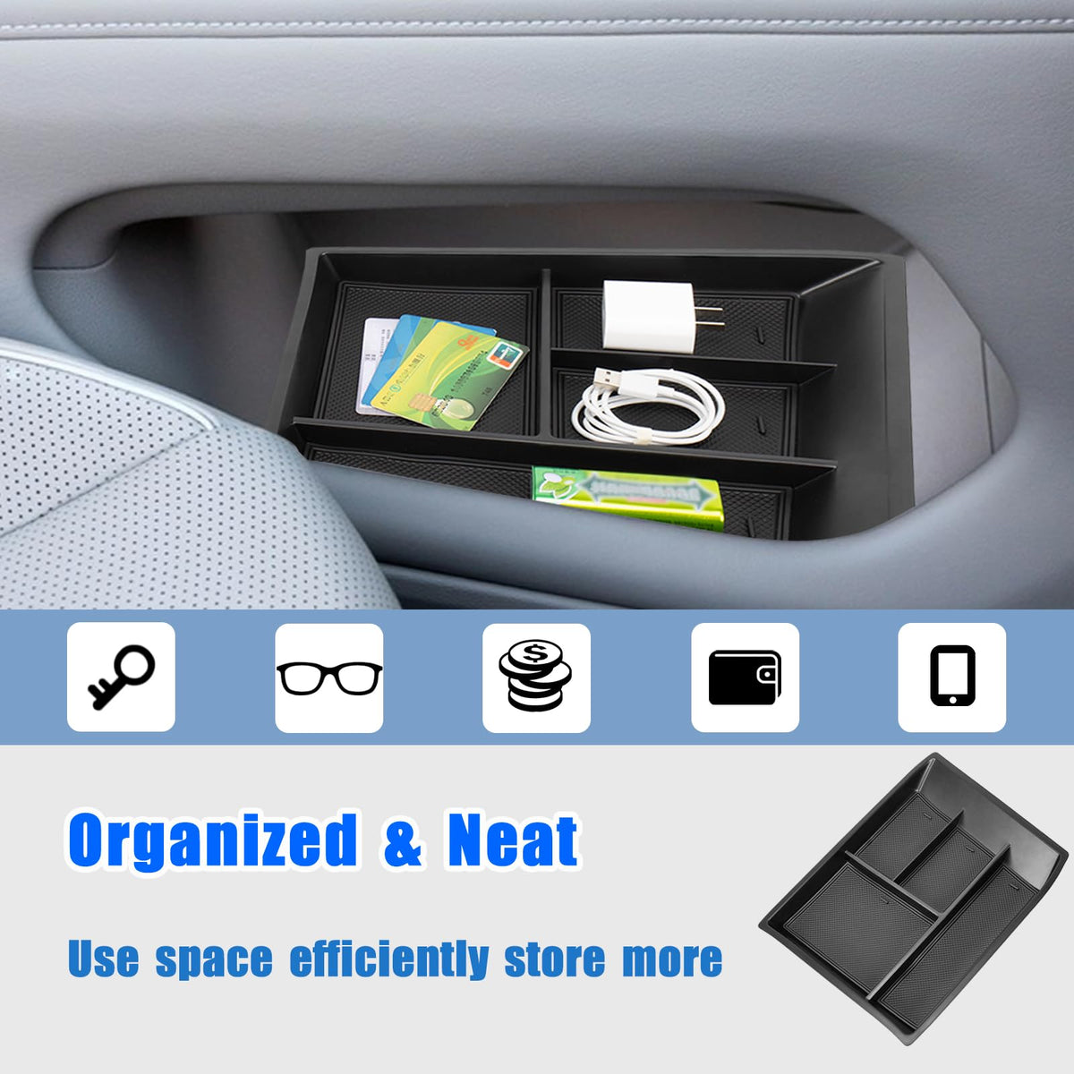 Neepiar installed in VW Atlas console, clean OEM-like appearance and fit