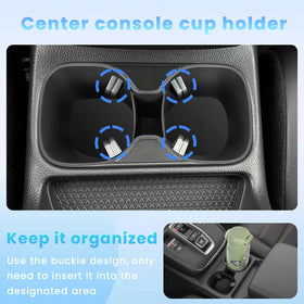 Neepiar lifestyle shot inside CR‑V showing a neat console and calmer driving benefit