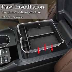 Neepiar in-car lifestyle shot showing organized console for convenience