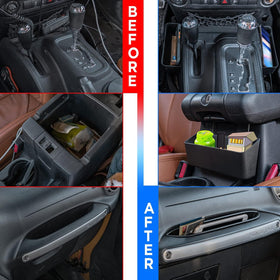 Neepiar passenger co-pilot organizer filled with wallet and sunglasses for order