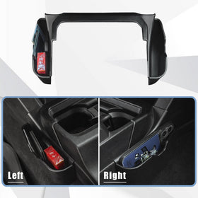 Neepiar organizer next to Tacoma gear shift showing compact, nonintrusive scale