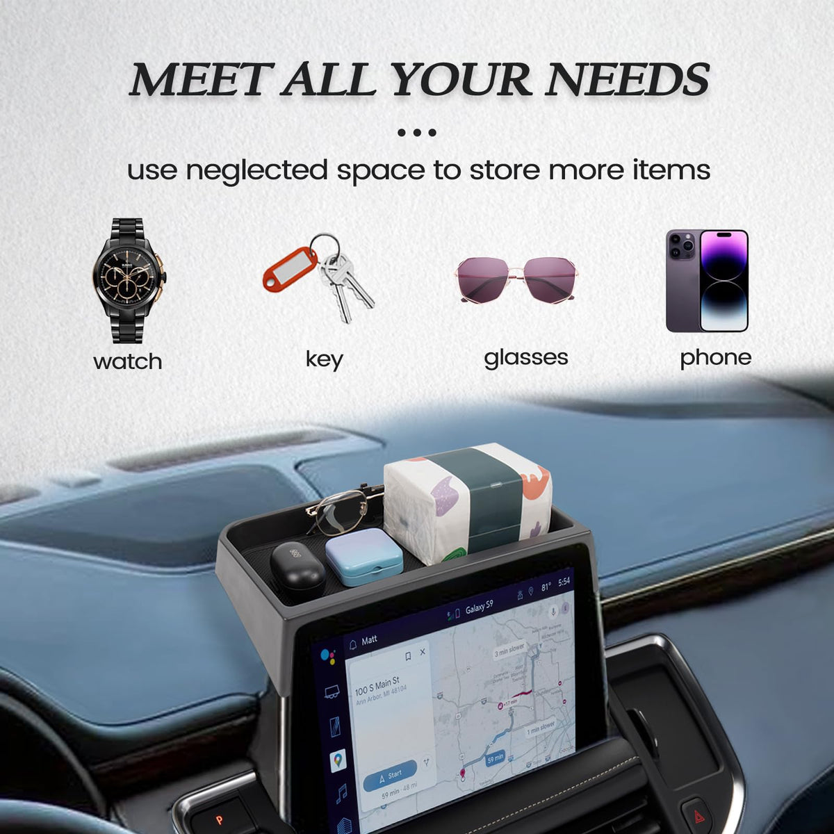 Neepiar next to smartphone illustrating scale and useful capacity benefit