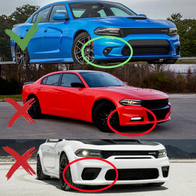 NeespoC spoiler installed on Charger showing improved visual stance benefit