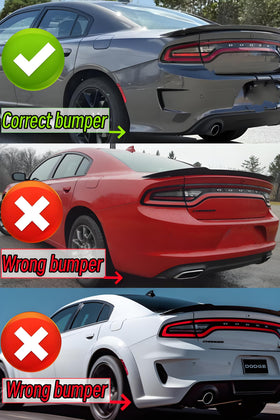 NEESPOC diffuser installed on Charger rear showing sportier appearance benefit