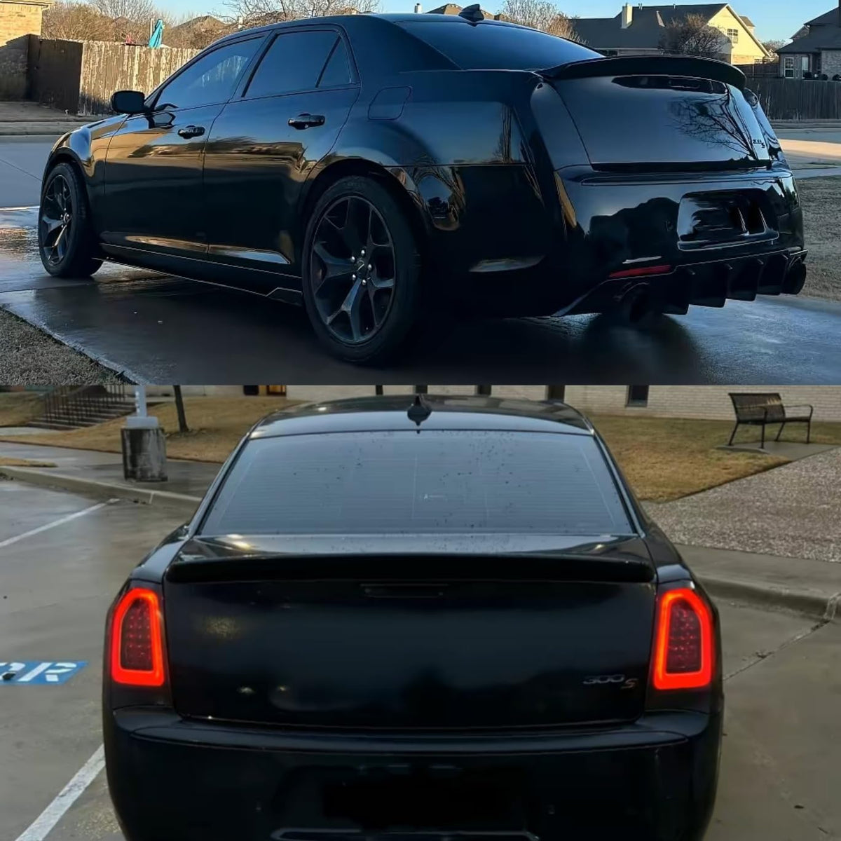 NeespoC installed on Chrysler 300 side view illustrating sleeker rear silhouette