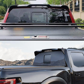 NeespoC spoiler painted sample matching truck color for cohesive look