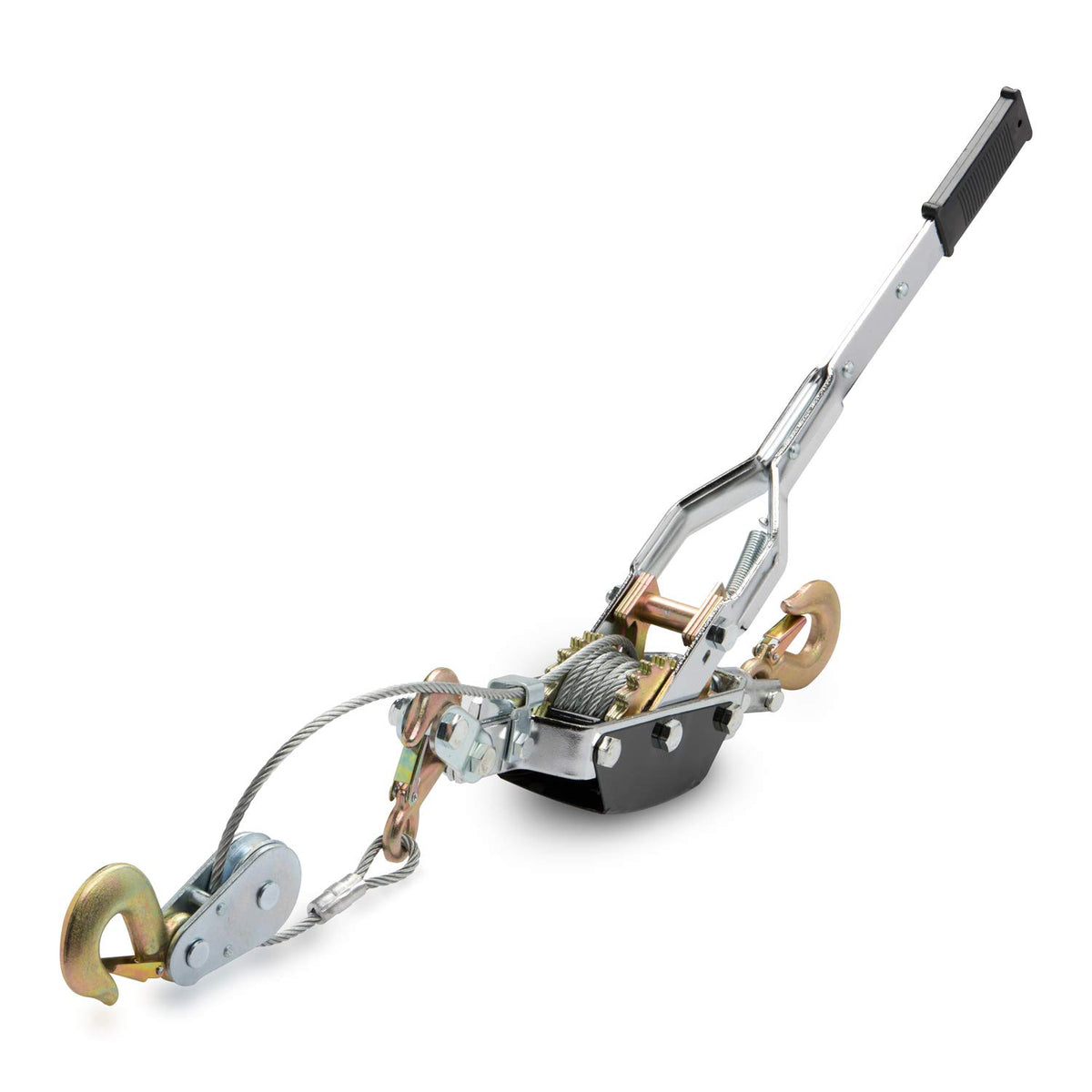 NEIKO front view of come along winch showing compact durable design and heavy-duty capacity