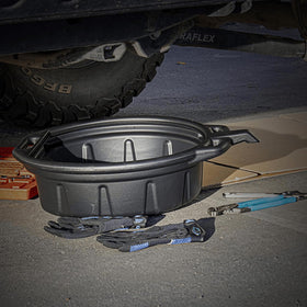 NEIKO pan hung on hook for compact storage and space saving