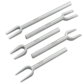 NEIKO front view of five-piece pickle fork set showing sizes and alignment, easy selection