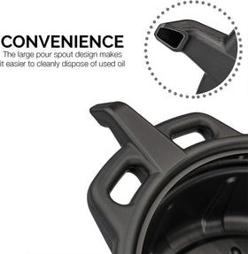 NEIKO pan positioned under car showing low profile fit and convenience