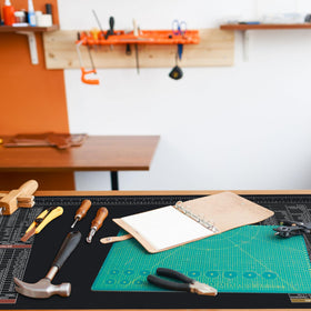 NELOMO mat in use with tools and parts to keep components organized and stable