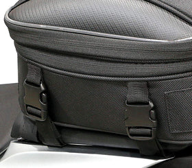 Nelson-Rigg Commuter Lite expanded view illustrating extra capacity for bulkier items