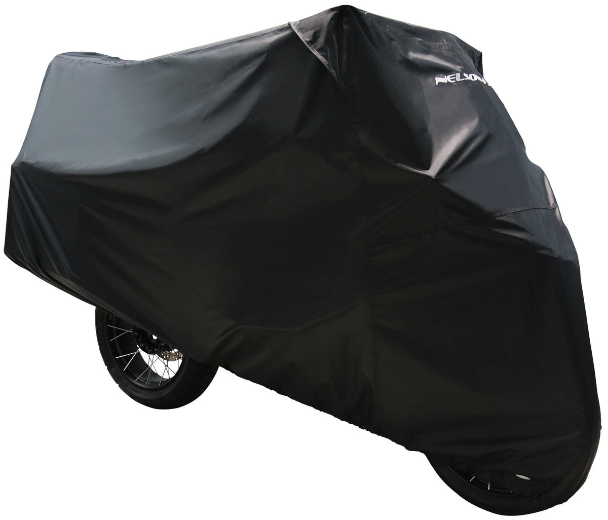 Nelson-Rigg packaged cover compact for storage and travel