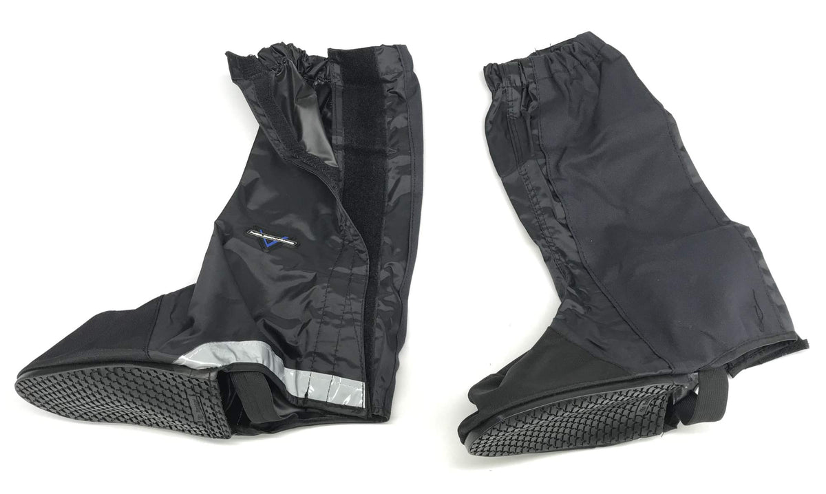 Nelson-Rigg boot cover front view showing waterproof protection and quick-fit benefit