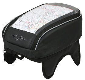 Nelson-Rigg front view of tank bag showing tapered cruiser fit and style benefit