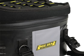Nelson-Rigg rubberized handle and heavy-duty buckles for easy transport