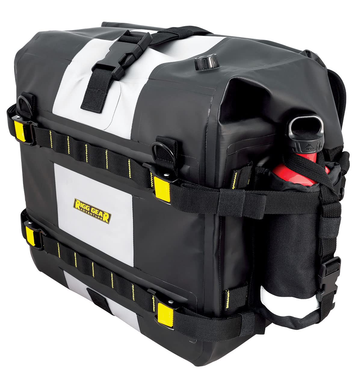 Nelson-Rigg front view of saddlebags showing sturdy shape and capacity