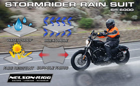 Nelson-Rigg reflective striping detail boosting nighttime visibility