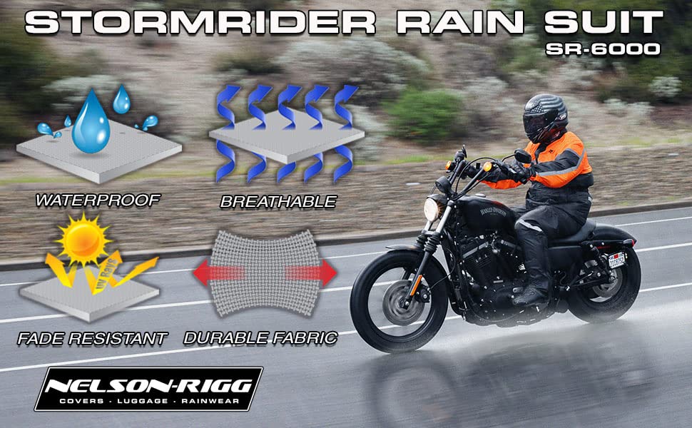Nelson-Rigg Stormrider underarm vents improving airflow for rider comfort