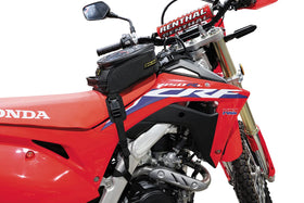 Nelson-Rigg quick-release strap system detail for fast secure attachment