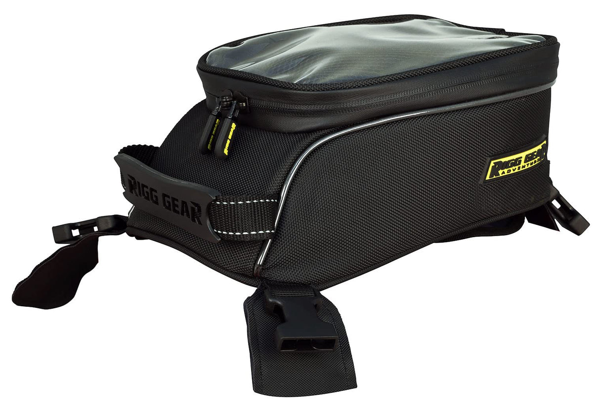 Nelson-Rigg front view of tank bag showing compact profile and quick access