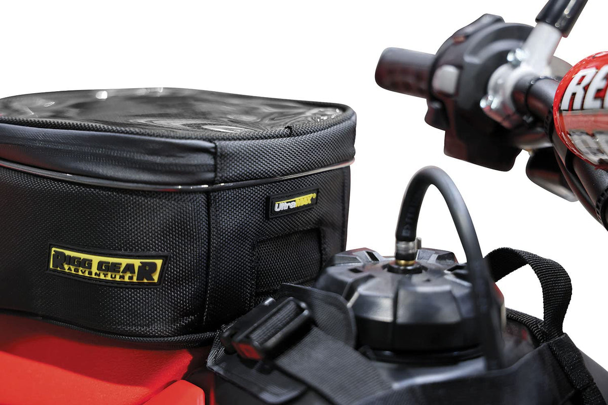 Nelson-Rigg waterproof rain cover deployed protecting bag contents