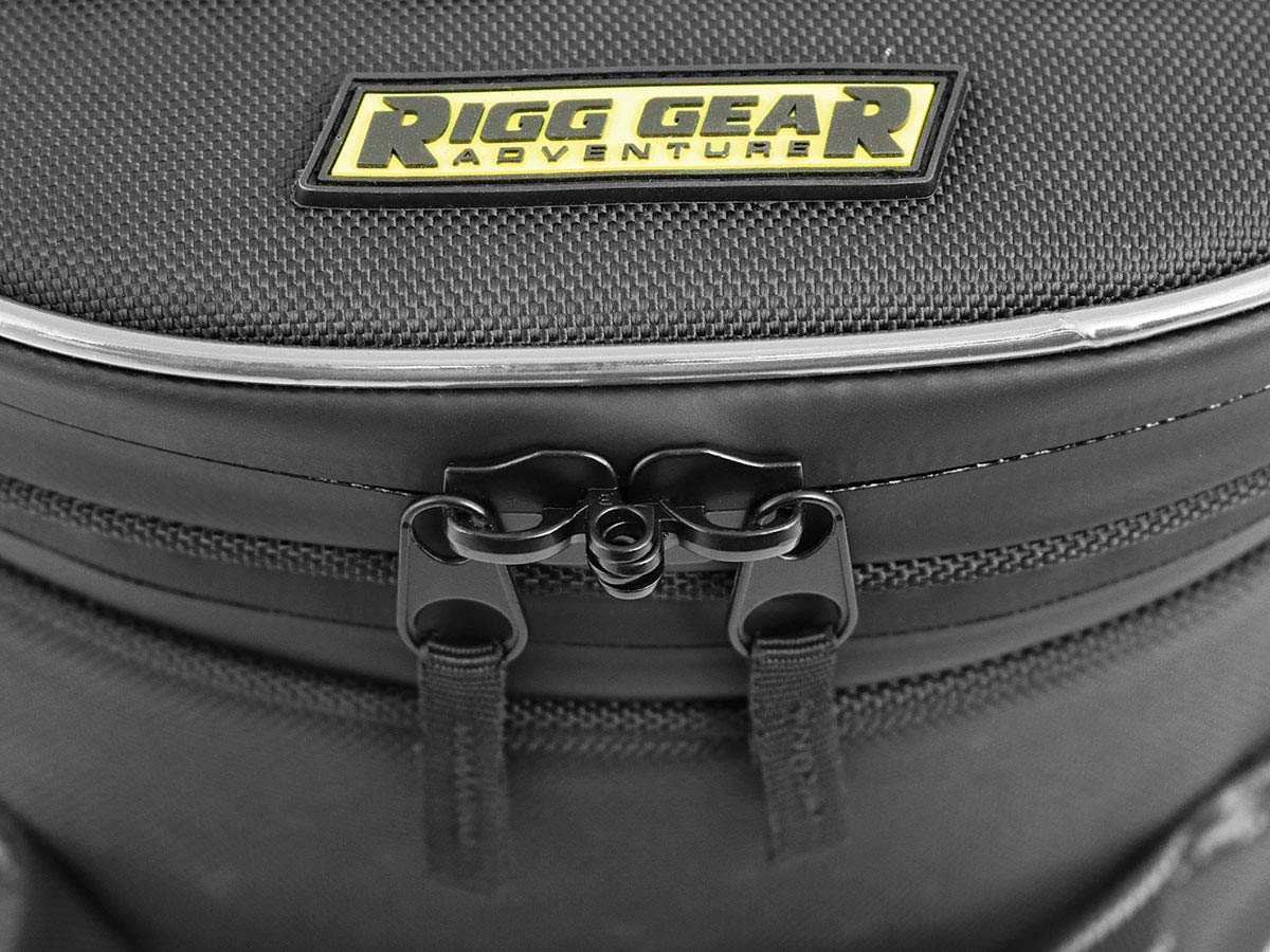 Nelson-Rigg lockable zipper close-up enhancing gear security