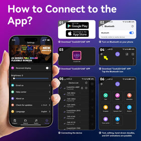 NEMGOME app control on smartphone lets you edit messages quickly