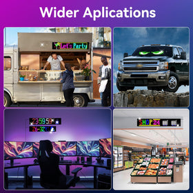 NEMGOME installed on car windshield offers clear driver or customer info