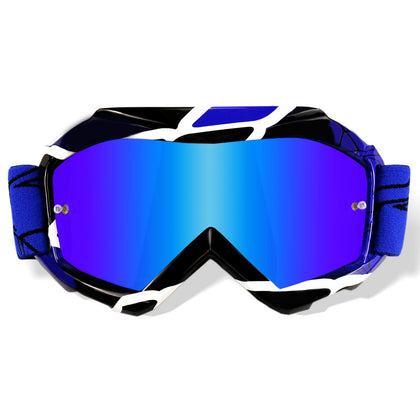 NENKI front view blue lens showing full coverage and protection