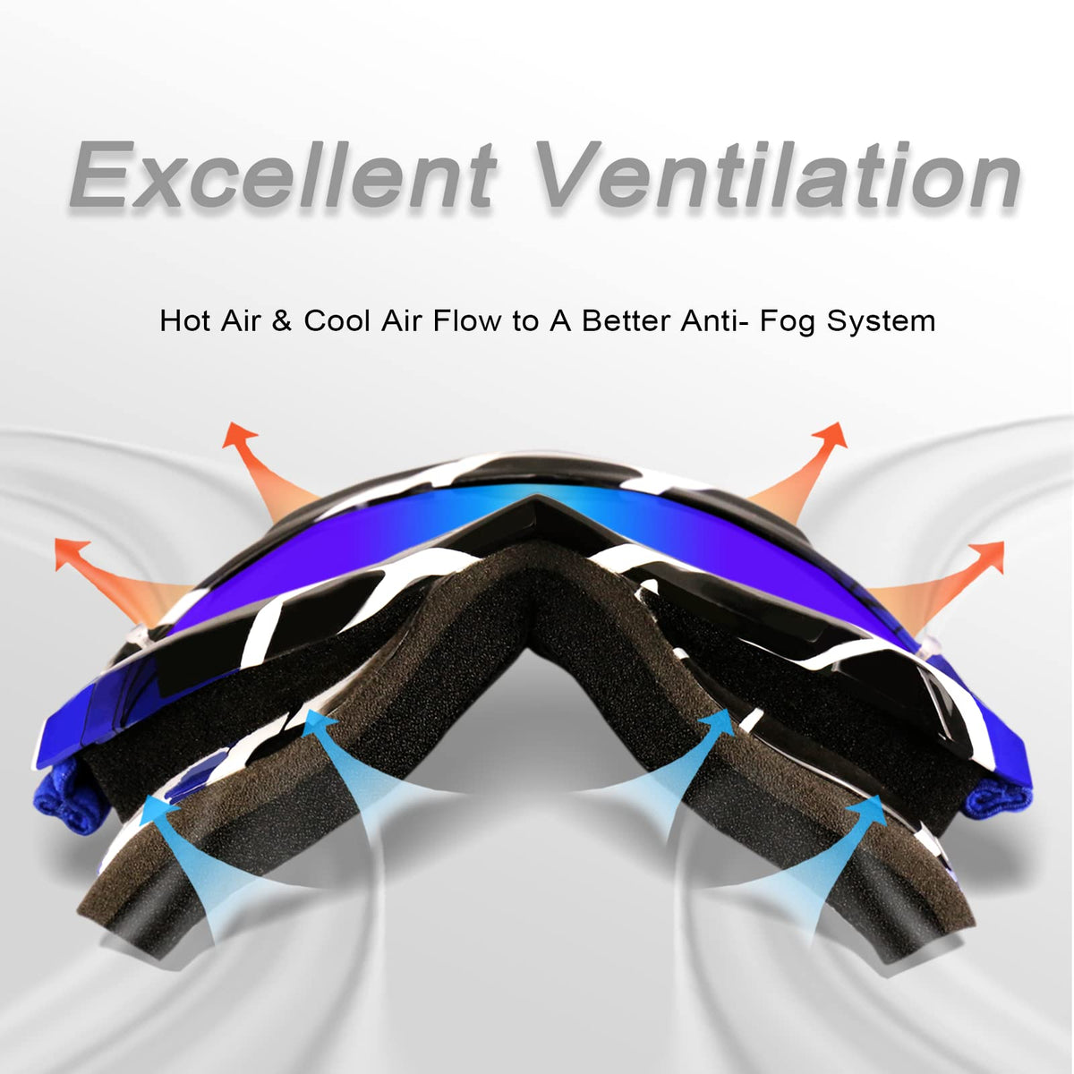 NENKI triple layer foam detail offering moisture management comfort